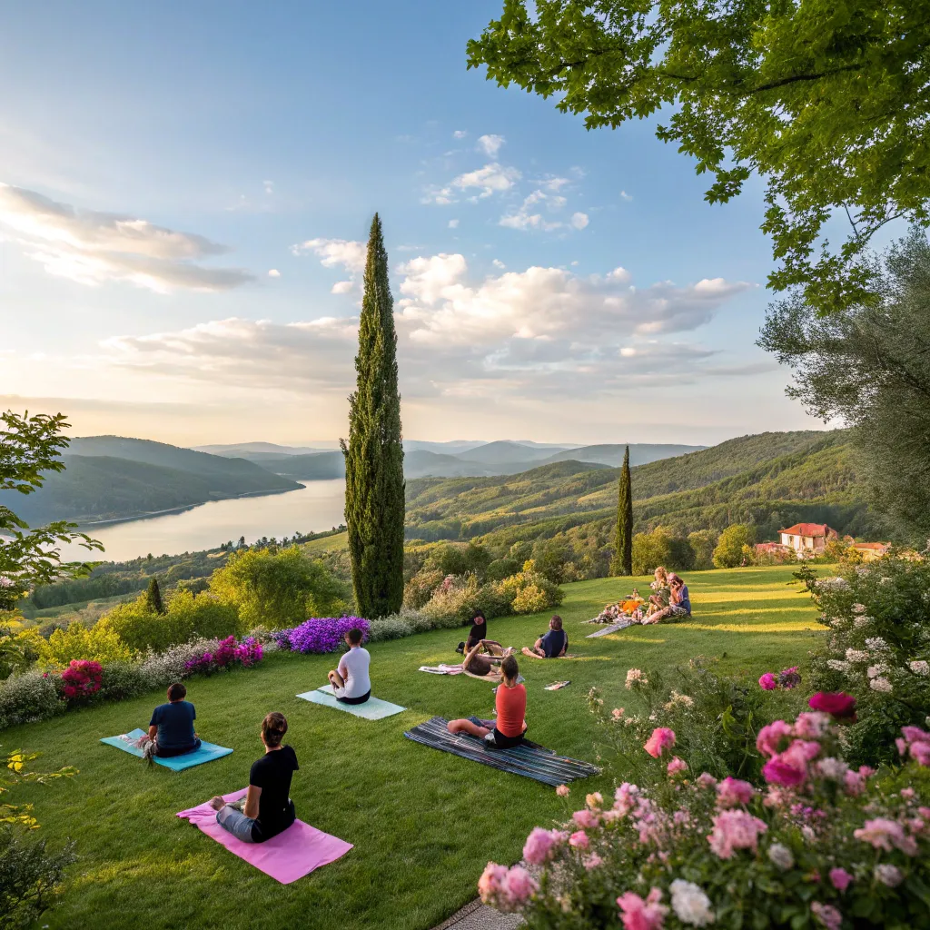 Yoga retreat in a beautiful location